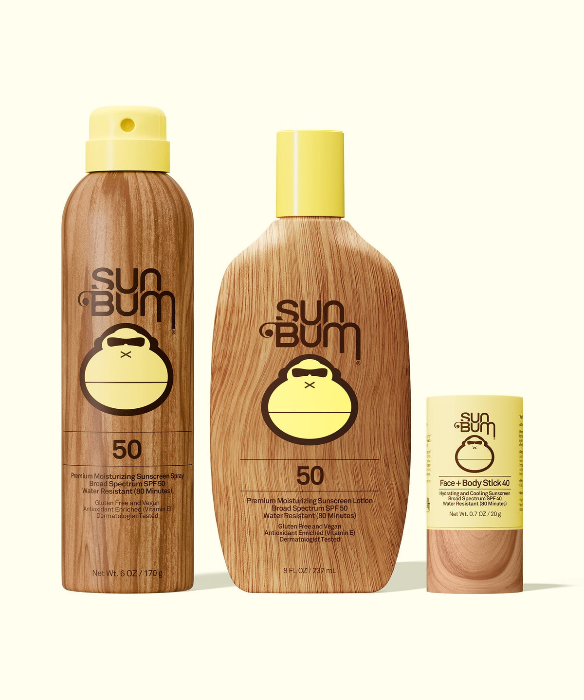 SPF 50 Spray + Lotion + Face and Body Stick 40 Bundle H5